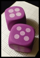 Dice : Dice - 6D - Foam Dice Purple by Greenbriar Int Inc - Dollar Tree May 2010